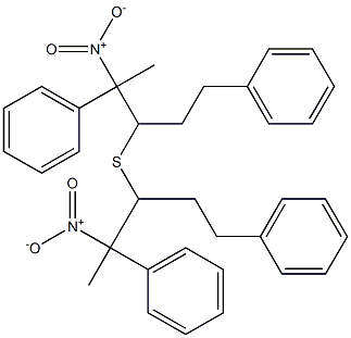 Phenyl[1-nitro-1-methyl-4-(phenyl)butan-2-yl] sulfide Struktur