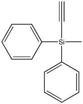 Methyldiphenyl(ethynyl)silane Struktur