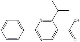 2-Phenyl-4-isopropylpyrimidine-5-carboxylic acid Struktur