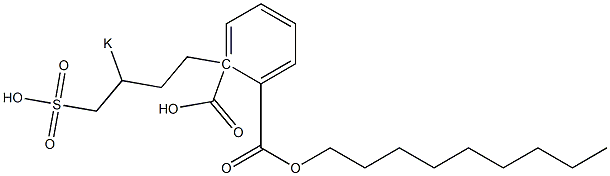 Phthalic acid 1-nonyl 2-(3-potassiosulfobutyl) ester Struktur