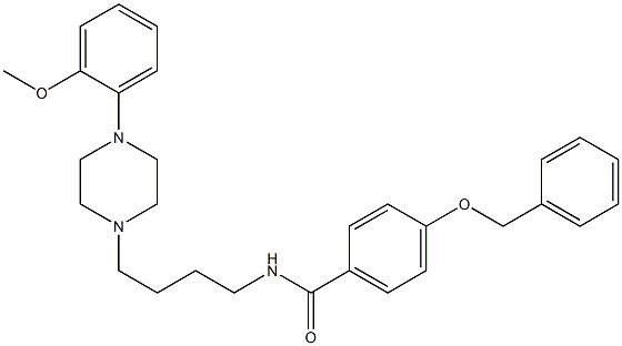 N-[4-[4-(2-Methoxyphenyl)-1-piperazinyl]butyl]-4-benzyloxybenzamide Struktur