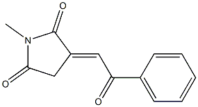 3-[(E)-Benzoylmethylene]-1-methylpyrrolidine-2,5-dione Struktur