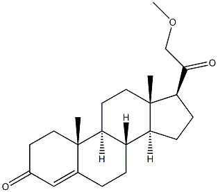 21-Methoxypregn-4-ene-3,20-dione Struktur