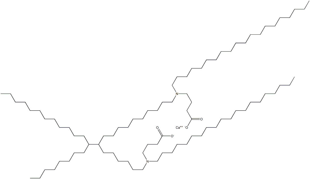 Bis[4-(diicosylamino)butyric acid]calcium salt Struktur