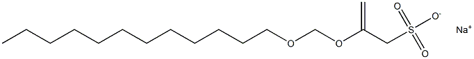 2-[(Dodecyloxy)methoxy]-2-propene-1-sulfonic acid sodium salt Struktur