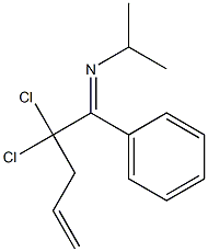 N-(1-Phenyl-2,2-dichloro-4-pentenylidene)isopropylamine Struktur