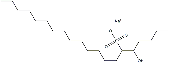 5-Hydroxyicosane-6-sulfonic acid sodium salt Struktur