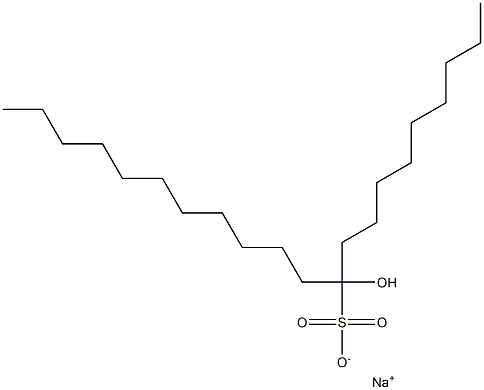 10-Hydroxyhenicosane-10-sulfonic acid sodium salt Struktur