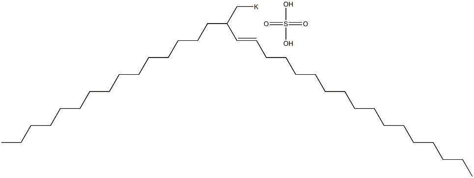 Sulfuric acid 2-pentadecyl-3-nonadecenyl=potassium ester salt Struktur