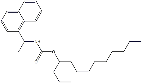 N-[1-(1-Naphtyl)ethyl]carbamic acid (1-propyldecyl) ester Struktur