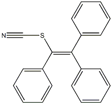 1,2,2-Triphenylethenyl thiocyanate Struktur