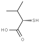 [S,(-)]-2-Mercapto-3-methylbutyric acid Struktur