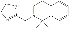 2-[[(1,2,3,4-Tetrahydro-1,1-dimethylisoquinolin)-2-yl]methyl]-4,5-dihydro-1H-imidazole Struktur