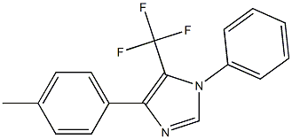 1-Phenyl-5-trifluoromethyl-4-(4-methylphenyl)-1H-imidazole Struktur