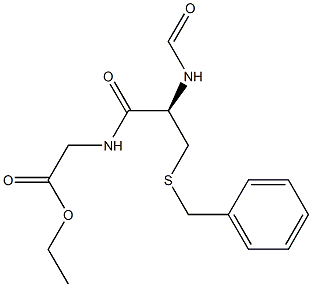 N-(S-Benzyl-N-formyl-L-cysteinyl)glycine ethyl ester Struktur