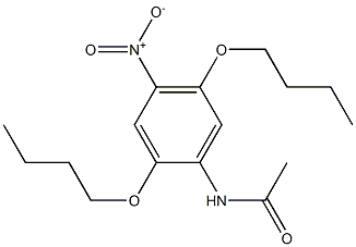 2',5'-Dibutoxy-4'-nitroacetanilide Struktur