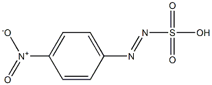 p-Nitrobenzenediazosulfonic acid Struktur