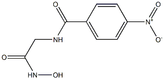 2-(p-Nitrobenzoylamino)acetohydroxamic acid Struktur