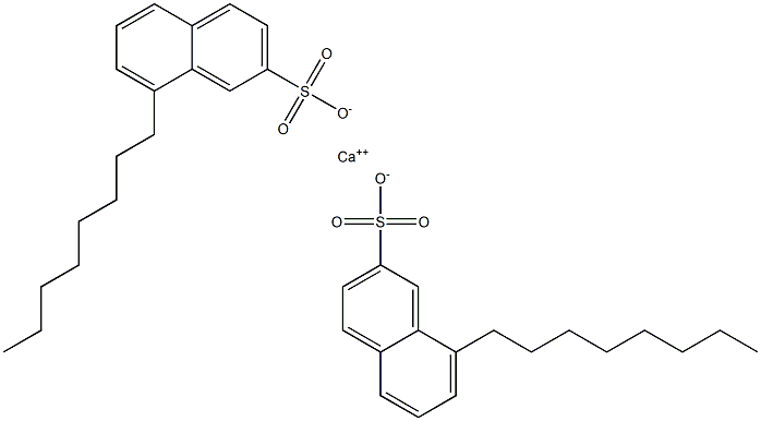 Bis(8-octyl-2-naphthalenesulfonic acid)calcium salt Struktur