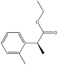 [S,(+)]-2-o-Tolylpropanoic acid ethyl ester Struktur