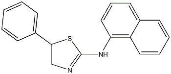 2-(1-Naphtylamino)-5-phenyl-2-thiazoline Struktur