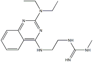 2-Diethylamino-4-[2-(3-methylguanidino)ethylamino]quinazoline Struktur