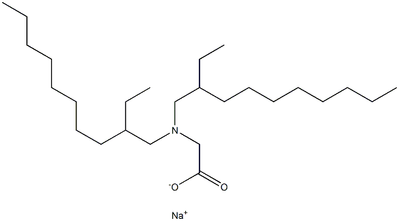 N,N-Bis(2-ethyldecyl)glycine sodium salt Struktur