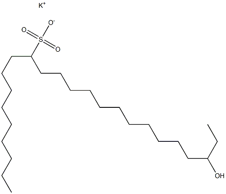 22-Hydroxytetracosane-10-sulfonic acid potassium salt Struktur