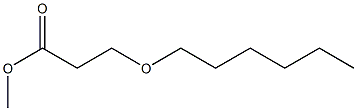 3-Hexyloxypropionic acid methyl ester Struktur