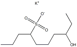 8-Hydroxydecane-4-sulfonic acid potassium salt Struktur