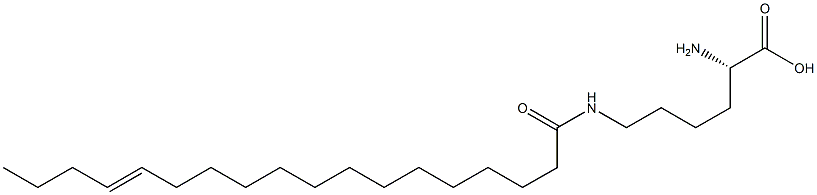 N6-(14-Octadecenoyl)lysine Struktur