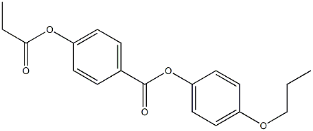 p-Propanoyloxybenzoic acid p-propoxyphenyl ester Struktur