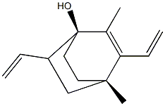 (1S,4S)-2,4-Dimethyl-3,6-diethenylbicyclo[2.2.2]oct-2-en-1-ol Struktur