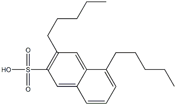 3,5-Dipentyl-2-naphthalenesulfonic acid Struktur