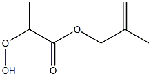 2-Hydroperoxypropionic acid 2-methyl-2-propenyl ester Struktur