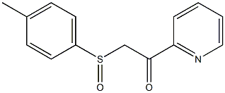 1-(2-Pyridyl)-2-(p-tolyl)sulfinylethanone Struktur