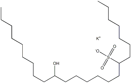 15-Hydroxytetracosane-8-sulfonic acid potassium salt Struktur