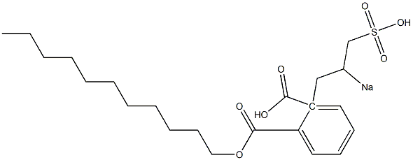 Phthalic acid 1-undecyl 2-(2-sodiosulfopropyl) ester Struktur