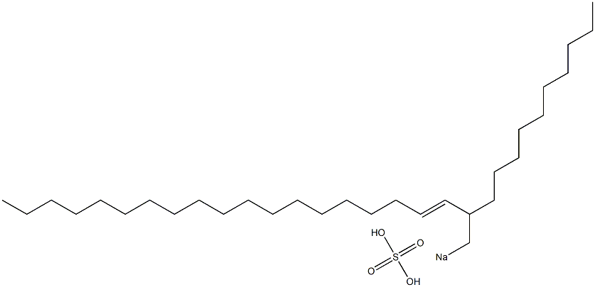 Sulfuric acid 2-decyl-3-henicosenyl=sodium ester salt Struktur