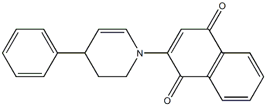 2-[(4-Phenyl-1,2,3,4-tetrahydropyridin)-1-yl]-1,4-naphthoquinone Struktur