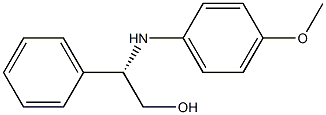 (2S)-2-Phenyl-2-[(4-methoxyphenyl)amino]ethan-1-ol Struktur