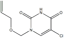 1-(2-Propenyloxymethyl)-5-chlorouracil Struktur