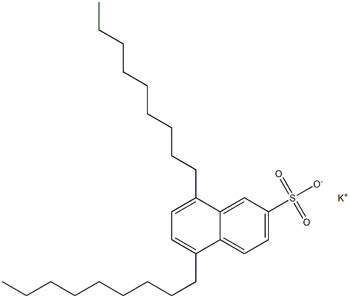 5,8-Dinonyl-2-naphthalenesulfonic acid potassium salt Struktur