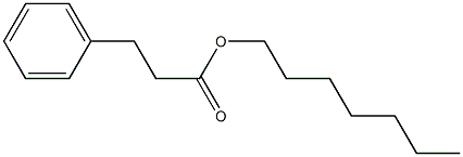 3-Phenylpropanoic acid heptyl ester Struktur