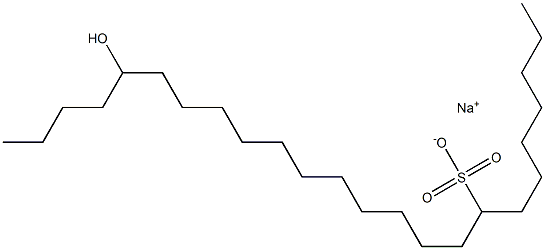 20-Hydroxytetracosane-8-sulfonic acid sodium salt Struktur