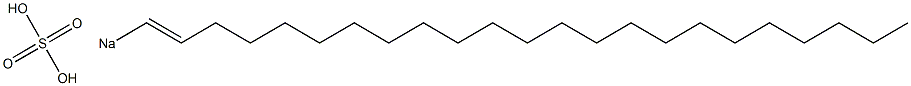 Sulfuric acid 1-tricosenyl=sodium salt Struktur