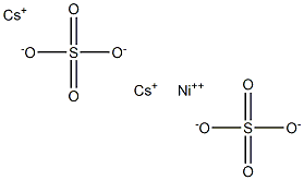 Cesium nickel sulfate Struktur