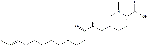 N6-(10-Dodecenoyl)-N2,N2-dimethyllysine Struktur