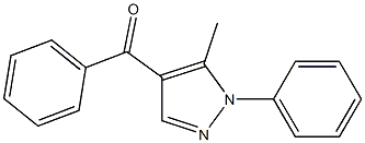 4-Benzoyl-5-methyl-1-phenyl-1H-pyrazole Struktur