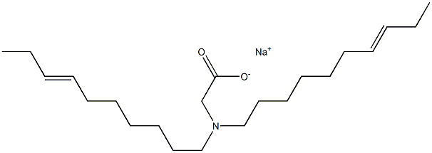 N,N-Di(7-decenyl)aminoacetic acid sodium salt Struktur